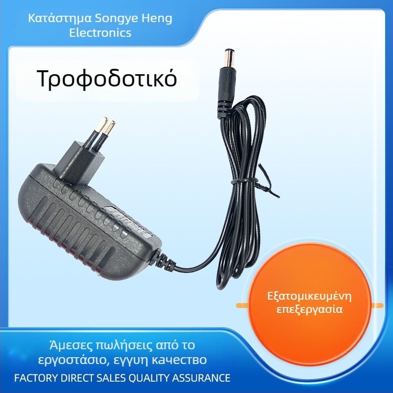 Φορτιστής για παιδικό ηλεκτρικό αυτοκίνητο, 12V DC 1A, για μπαταρία μολύβδου-οξέος, είσοδος 100-240V AC