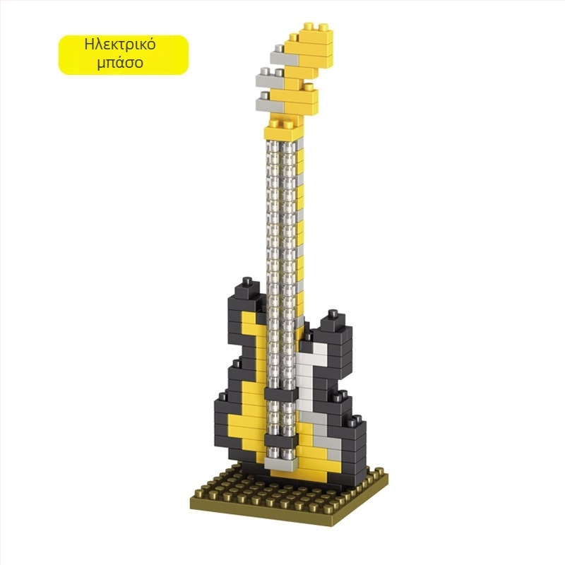 Συμβατά με Lego μουσικά μπλοκ κατασκευών – Πιάνο και Κιθάρα, 100–200 τεμάχια, ABS πλαστικό, DIY, για 7–14 ετών