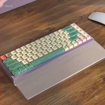 Μηχανικό μαξιλάρι καρπού για πληκτρολόγιο, διαφανές ακρυλικό, ματ φινίρισμα, πάχος 20 mm