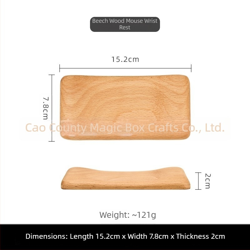 Ξύλινο μαξιλαράκι καρπού για μηχανικό πληκτρολόγιο και ποντίκι – μονόπλευρη υποστήριξη παλάμης, μαξιλαράκι χεριού, δυνατότητα εκτύπωσης λογότυπου