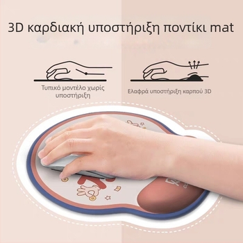 Θήκη για πληκτρολόγιο και επιφάνεια ποντικιού με ανάπαυση καρπού - Καρτούν επιφάνεια γραφείου, υφή από γάλα-μεταξωτό, πυρήνας μνήμης αφρού, μονής όψεως, υφαντή κατασκευή