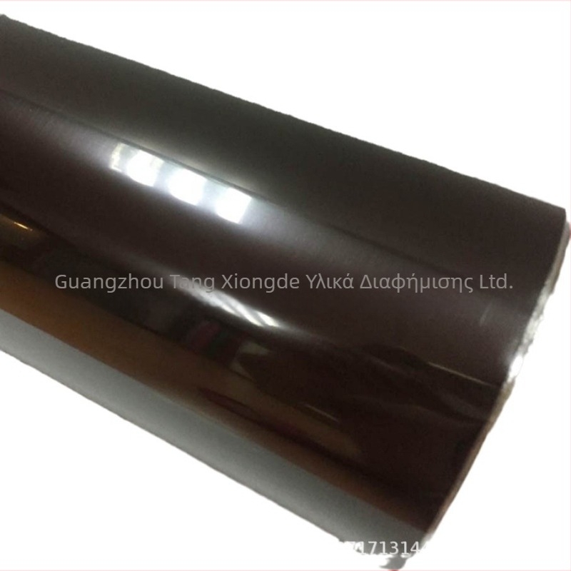 Φιλμ φανάριών αυτοκινήτου από PVC, γυαλιστό μοτίβο χάρτη, διαπερατότητα 90%, πάχος 0,2 mm, εγκατάσταση με κόλλα