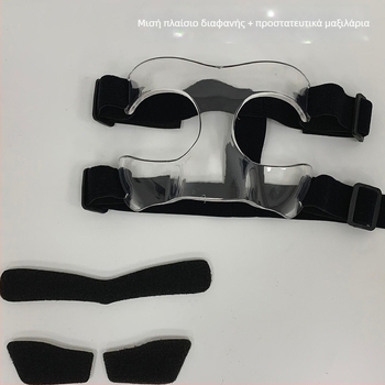 Μάσκα προσώπου μπάσκετ, Zesai zs1212, υλικό PC, στυλ πλήρες πλαίσιο ή ημι-πλαίσιο