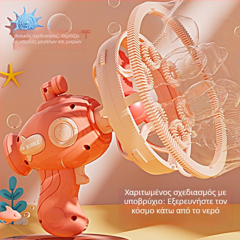 Χειροποίητη μηχανή φουσκών με σχέδιο Bubble-in-Bubble, χωρίς διαρροές, πλαστικό ηλεκτρικό παιχνίδι για παιδιά 7–14 ετών, 3C πιστοποιημένο