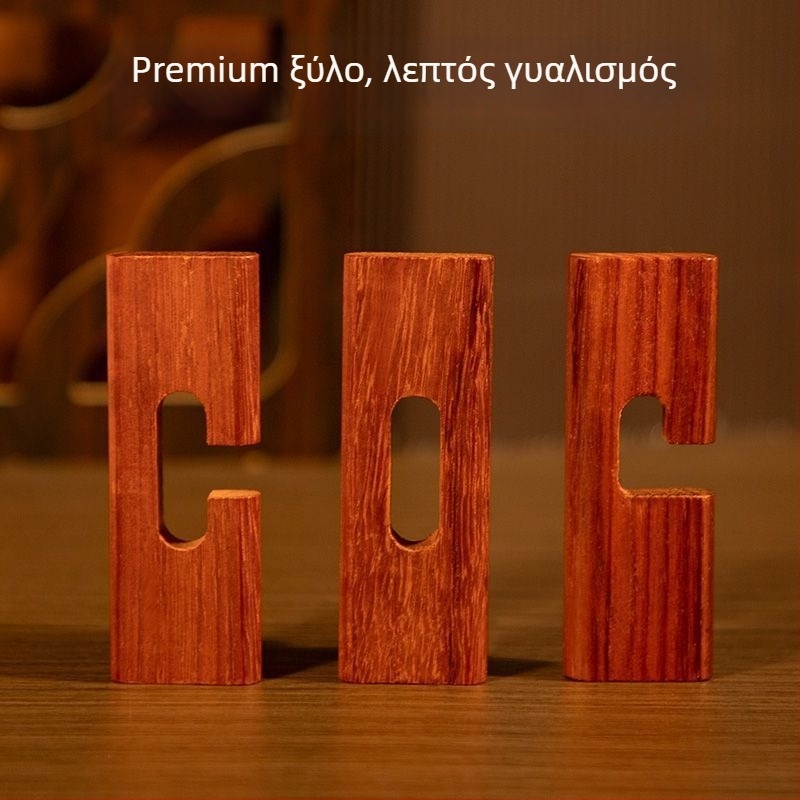 Kong Ming lock ξύλινο παζλ-παιχνίδι – μηχανισμός mortise and tenon, για ηλικίες 7–14 ετών, σε κουτί δώρου