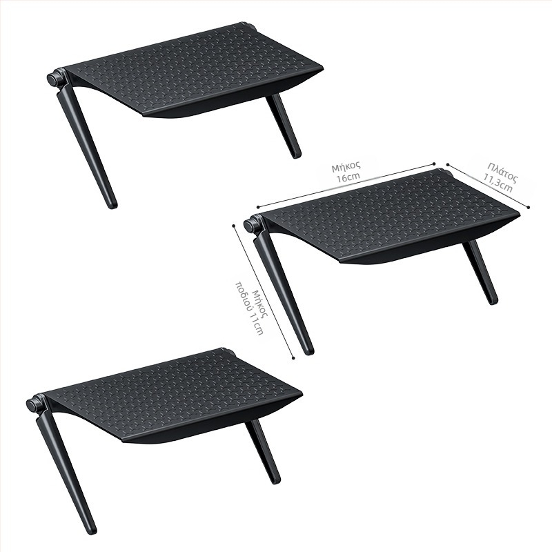 Τοίχο-μοντάριστο ράφι αποθήκευσης TV set-top box – 1 επίπεδο, πλαστικός οργανωτής για δρομολογητή και τηλεχειριστήριο, εγκατάσταση χωρίς τρύπες, υπνοδωμάτιο/σαλόνι