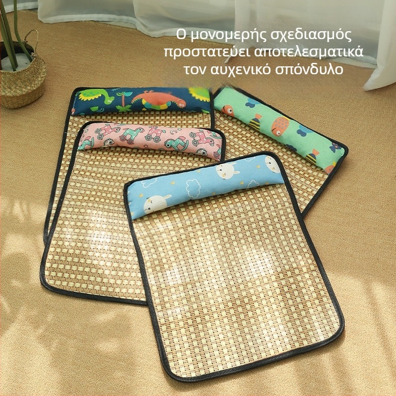 Καλοκαιρινό ψυχόμενο μαξιλάρι για κατοικίδια με ράταν σχεδίαση, διαπνοή και άνεση για γάτες και σκύλους