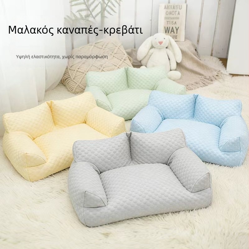 Δροσερό μαξιλαράκι κατοικίδιων από ice silk — αναπνεύσιμη βάση για σκύλους και γάτες
