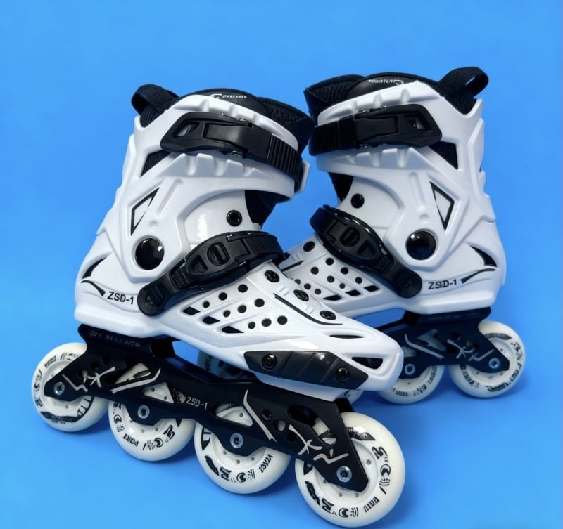 Ρόλερ πάτίνια ενηλίκων - unisex inline με PVC επάνω μέρος, PU ρόδες, μονοσειρά σχεδίαση, σόλα από τένοντα βοείου
