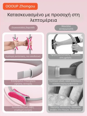Κύκλος πιλάτες για εκγύμναση μυών ποδιών και εσωτερικών μηρών, κύκλος αντίστασης, μοντέλο SK01