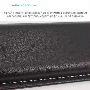 Μαξιλάρι καρπού για μηχανικό πληκτρολόγιο με επένδυση από δέρμα και μνήμης αφρού, συμβατό με 87–108 πλήκτρα, βάρος 150 g, ανθεκτικό στη φθορά