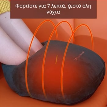 Επαναφορτιζόμενος θερμαντήρας ποδιών για το χειμώνα — μαξιλαράκι θέρμανσης για κρεβάτι με θήκη ζεστού νερού
