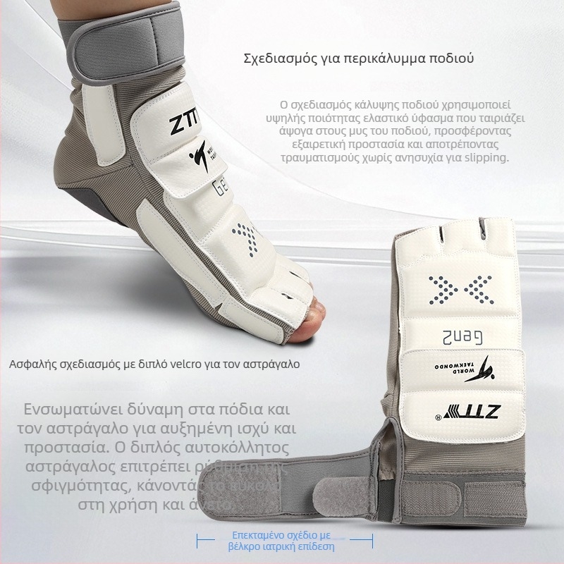 Ztty Προστατευτικά χεριών και ποδιών για Taekwondo με επένδυση στην παλάμη – πολυεστερική ίνα, κατάλληλα για προπονήσεις Taekwondo