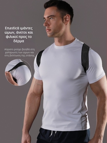 VBOSI Ζώνη Διόρθωσης Στάσης για Ενήλικες – Ρυθμιζόμενη Υποστήριξη Πλάτης, Πολυεστερικό Ίνα, Προστασία Ωμών