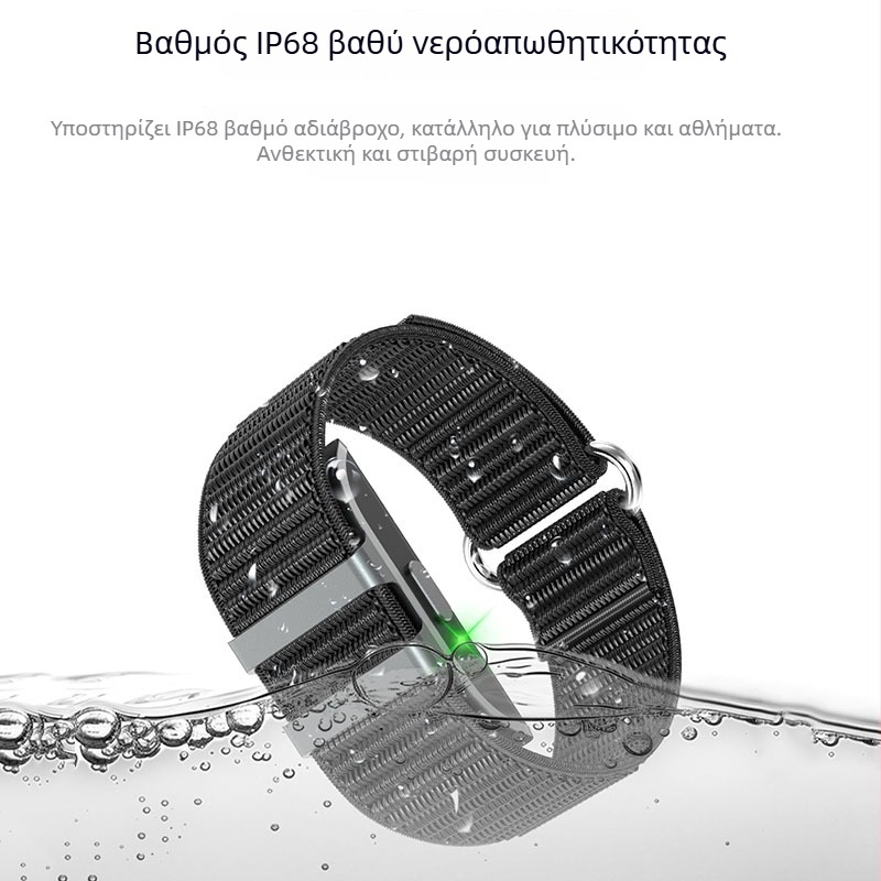 Έξυπνο βραχιόλι (Παρακολούθηση καρδιακού ρυθμού, Παρακολούθηση ύπνου, Ανίχνευση οξυγόνου στο αίμα, Bluetooth, Χωρίς οθόνη)