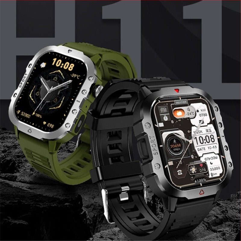 Himacom H11 Smartwatch με φακό, Bluetooth κλήσεις, παρακολούθηση καρδιακού ρυθμού και ύπνου, μέτρηση βημάτων, Android συμβατό