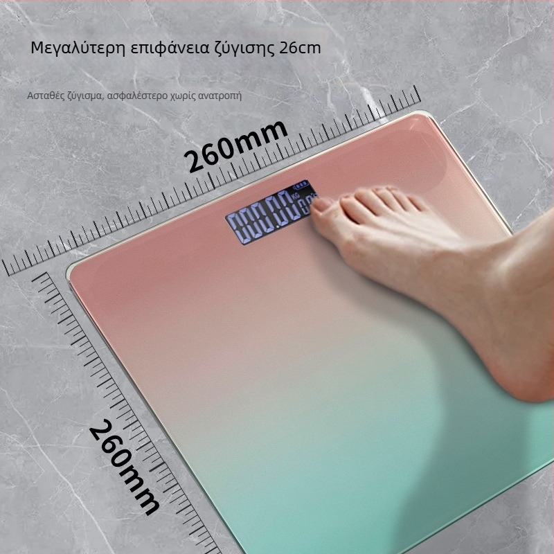 Ζυγαριά ακριβείας για οικιακή χρήση – ηλεκτρονική, μέγιστη 180 kg ικανότητα, επαναφορτιζόμενη, απλός σχεδιασμός