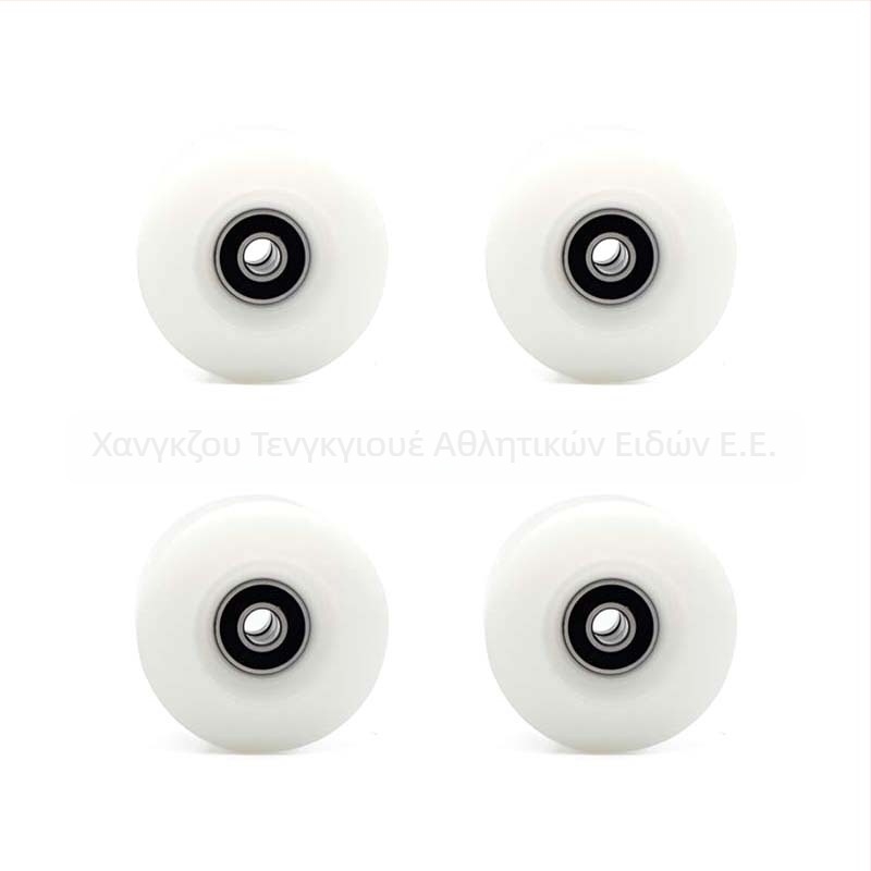 Τροχοί ρόλερ σκεϊτ με ρουλεμάν, PU τροχοί, σκληρότητα 80A, κατάλληλοι για ευρεία χρήση