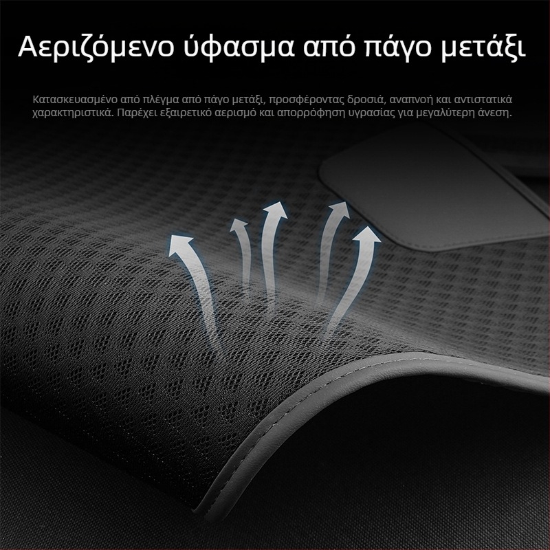 Αεριζόμενη μαξιλαροθήκη καθίσματος αυτοκινήτου με πλάτη – Υλικό: Ice Silk, Μάρκα: n3, Μοντέλο: Car ventilated seat cushion, Προδιαγραφές: Single-chip