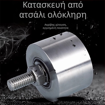 Βαρύς σταθερός τροχαλίας ανύψωσης με ράγας τροχού από ανοξείδωτο χάλυβα 304, Ø35mm, άξονας M8, μοντέλο 4516, μέγιστο φορτίο 100