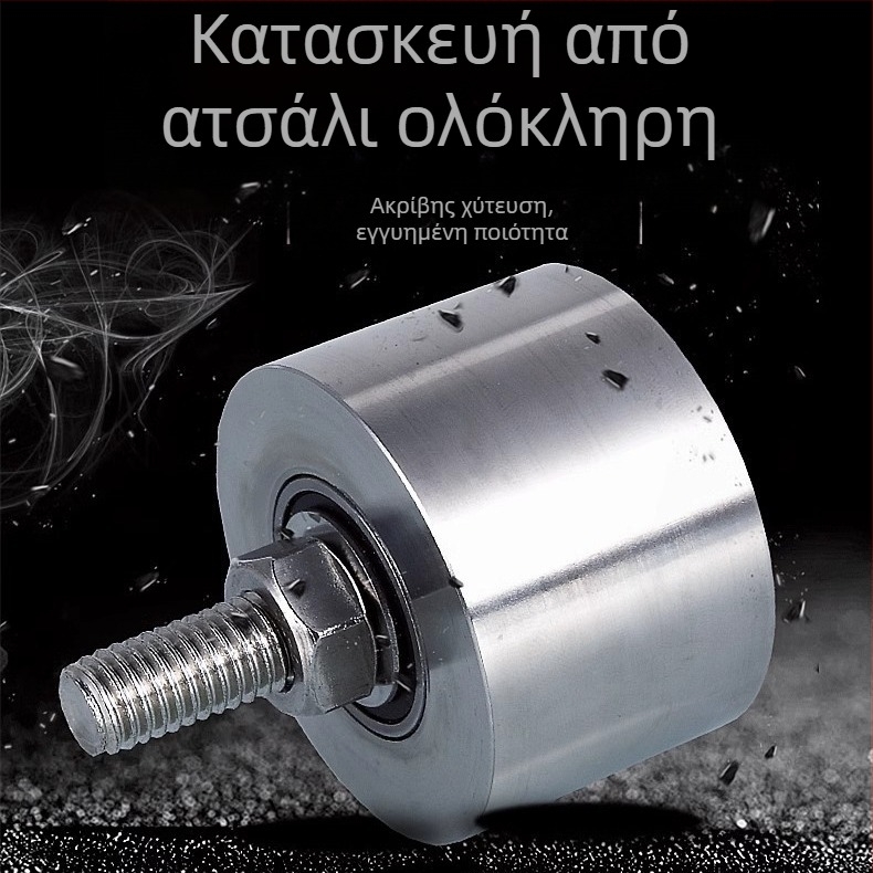 Βαρύς σταθερός τροχαλίας ανύψωσης με ράγας τροχού από ανοξείδωτο χάλυβα 304, Ø35mm, άξονας M8, μοντέλο 4516, μέγιστο φορτίο 100