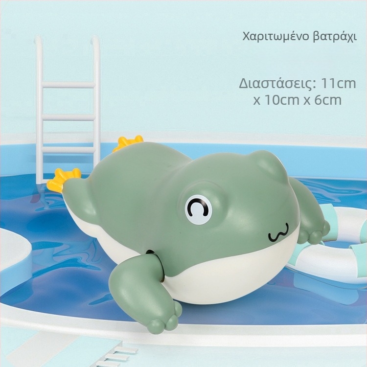 Παιχνίδια μπάνιου με κίνηση με πετάλι – ABS, 11×11×7 cm, κατάλληλα για βρέφη 0–3 ετών.