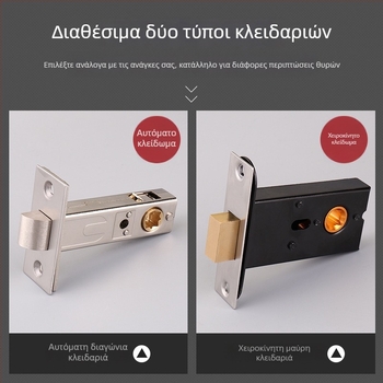 Κύκλικη κλειδαριά με χειρολαβή-001, ανοξείδωτο ατσάλι 304, βουρτσισμένο φινίρισμα, επιφανειακή εγκατάσταση, εξαιρετικά ανθεκτικός μηχανισμός