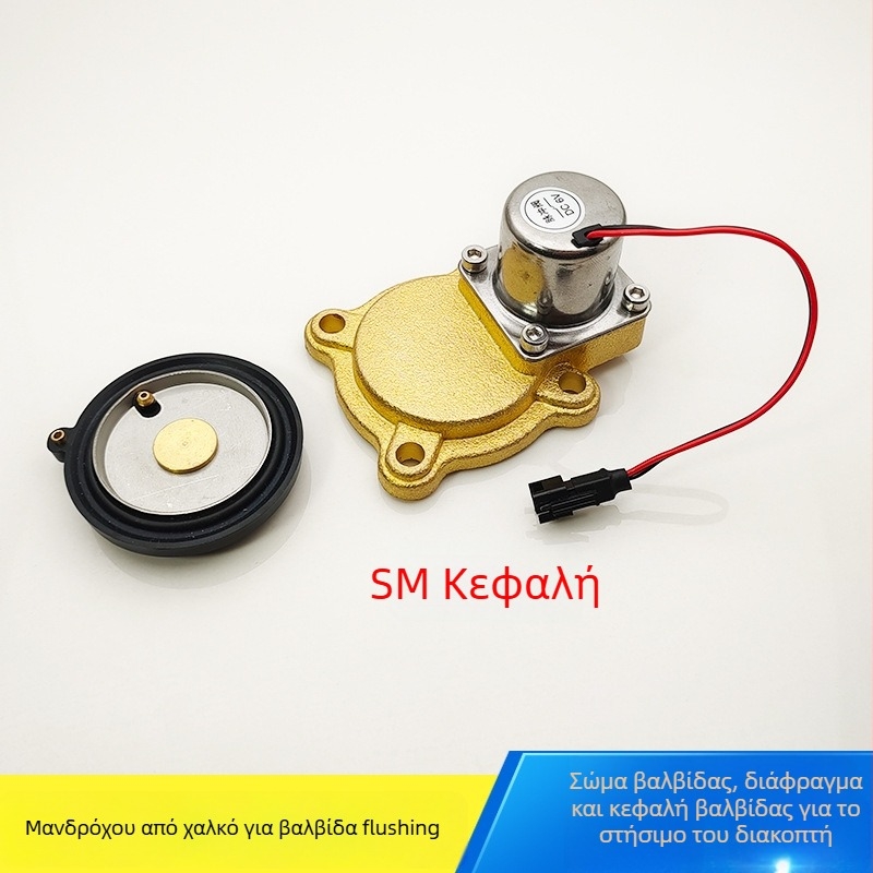 Αισθητήρας ξεπλύματος τουαλέτας – ηλεκτρομαγνητική βαλβίδα, διαφράγμα και ελαστικό φλάντζα για τουαλέτες τύπου squat