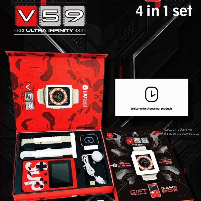 Έξυπνο ρολόι με κονσόλα παιχνιδιών, Bluetooth κλήσεις, βηματομέτρηση, παρακολούθηση παλμού και οξυγόνου αίματος, παρακολούθηση ύπνου