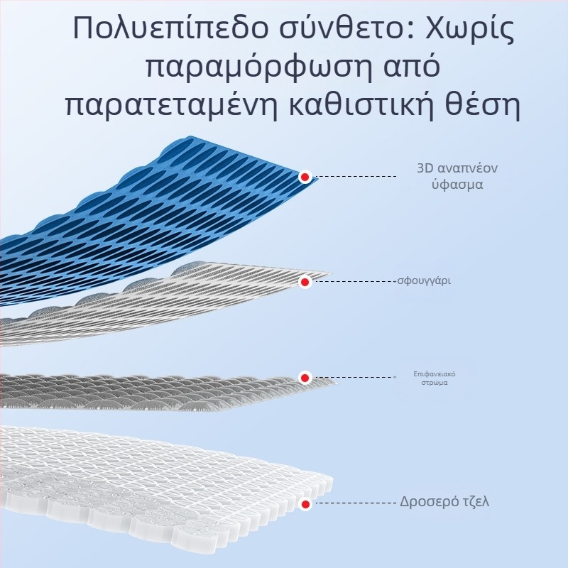 Μαξιλάρι καθίσματος αυτοκινήτου με gel ψύξης για το καλοκαίρι, διαπνέουσα διχτυωτή επιφάνεια, μονοκόμματη κατασκευή, παγκόσμια εφαρμογή, μάρκα Follow the Way