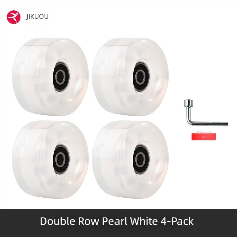 Τροχοί ρολέρ πατινιών - διπλής σειράς PU, για ενήλικες