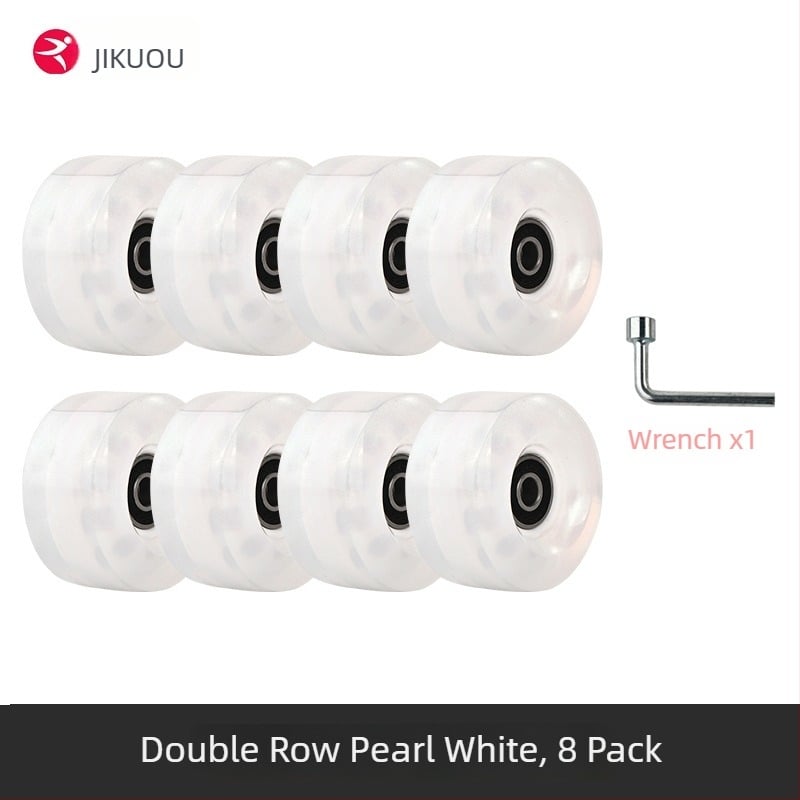 Τροχοί ρολέρ πατινιών - διπλής σειράς PU, για ενήλικες