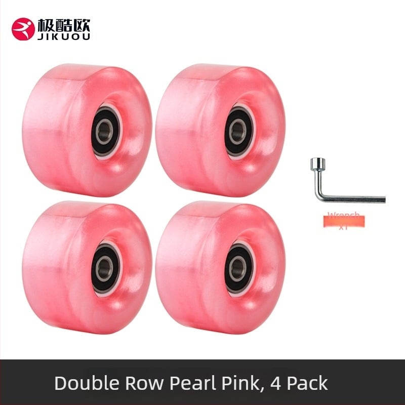 Τροχοί ρολέρ πατινιών - διπλής σειράς PU, για ενήλικες