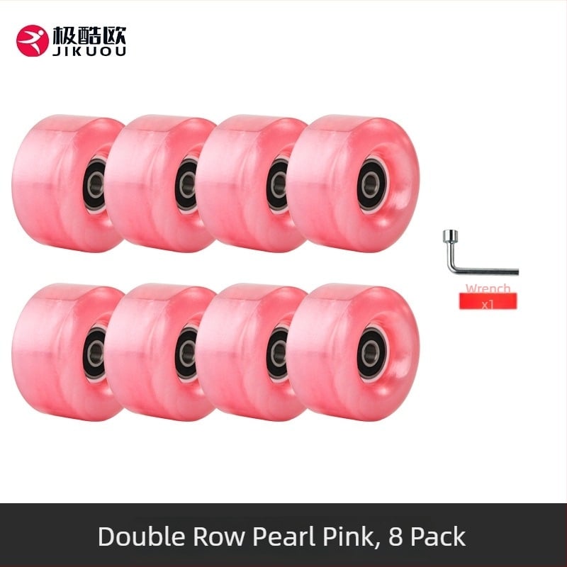 Τροχοί ρολέρ πατινιών - διπλής σειράς PU, για ενήλικες