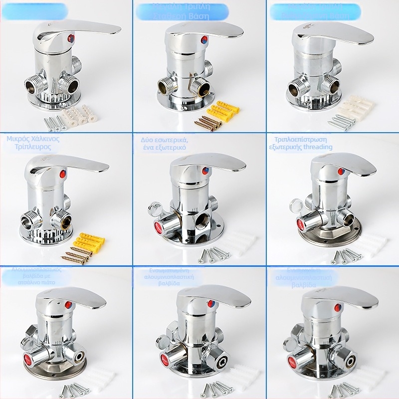 Μείκτης ζετού και ψυχρού νερού για ηλιακό θερμοσίφωνο, διάμετρος 15 mm, πίεση λειτουργίας 6, ζεστό νερό 85°C, κρύο 0°C, Runyang