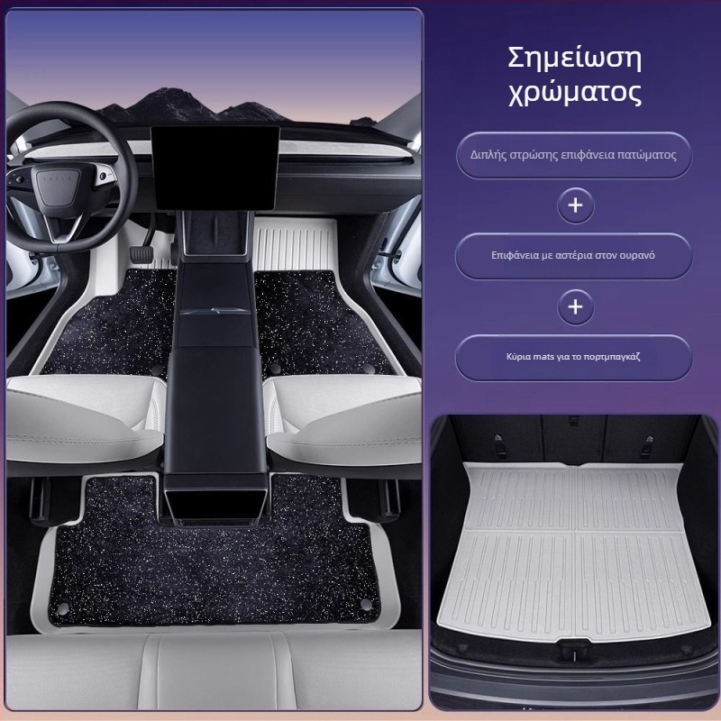 Πάτωμα αυτοκινήτου για Tesla Model 3 και Model Y με πλήρες κάλυμμα, TPES υλικό, χωρίς λογότυπο