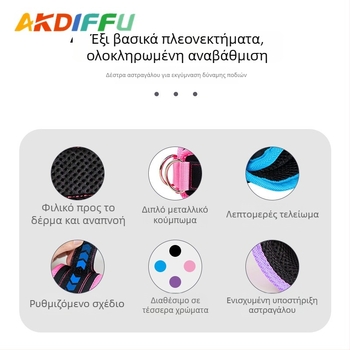 Ασφάλεια αστραγάλου για προπόνηση με ελαστικό ιμάντα — κατάλληλο για όλους, για γιόγκα, μάρκα Aikedifei, συσκευασία 200 τεμ.