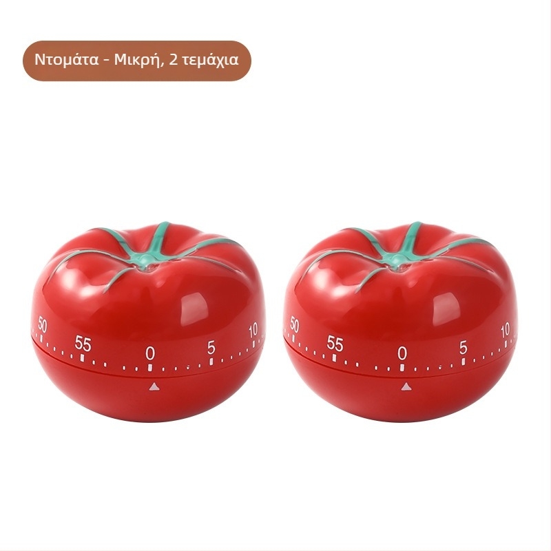 Χρονόμετρο σε σχήμα ντομάτας – στρογγυνό ρολόι με αριθμητική οθόνη, μοντέρνο μινιμαλιστικό στυλ, κουζίνας χρονόμετρο