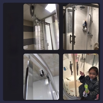 Σετ εξαρτημάτων για ντουζ πόρτα — ράγα τόξου, ανοξείδωτος χάλυβας 304, ακρίβεια χύτευσης, μοντέρνος μινιμαλισμός