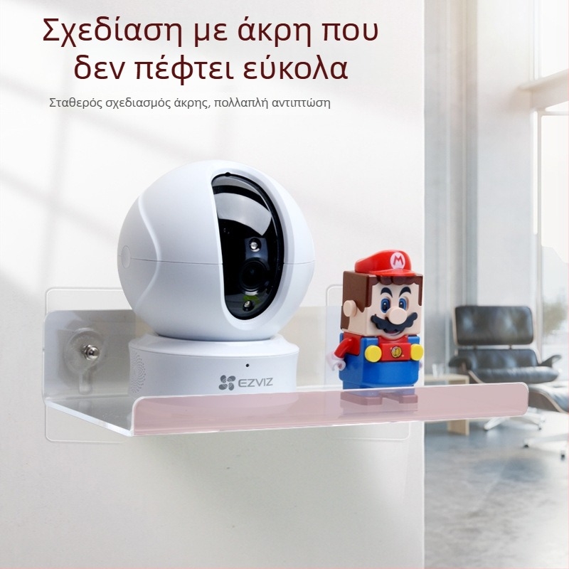 Ακρυλικό ράφι τοίχου για κάμερα με μετακινούμενο βραχίονα, μοντέρνο μινιμαλιστικό στυλ