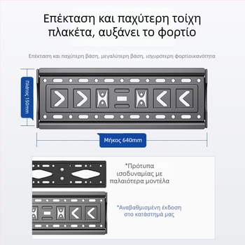 Οικουμενικός βραχίονας τοίχου για τηλεόραση, απλός τοποθετήσιμος στον τοίχο, υλικό: Άλλο