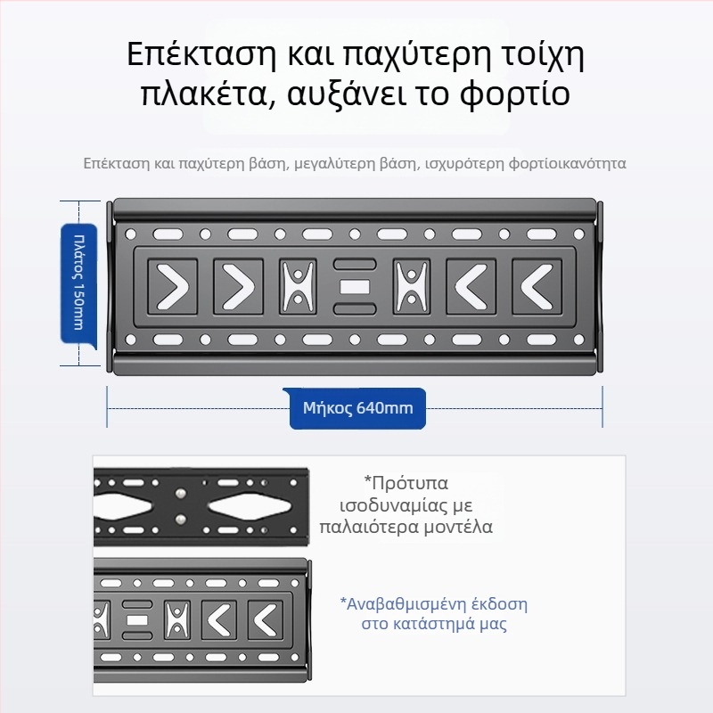 Οικουμενικός βραχίονας τοίχου για τηλεόραση, απλός τοποθετήσιμος στον τοίχο, υλικό: Άλλο