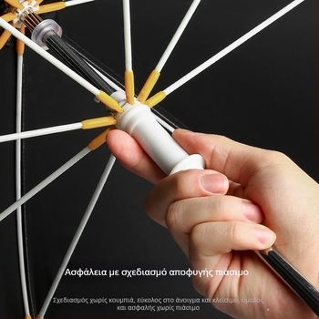 Παιδική ομπρέλα με σχέδιο γλυκού λαγουδάκι, οκτώ ραβδές, ατσάλινος σωλήνας, πλαστικό χερούλι, ύφασμα 190T