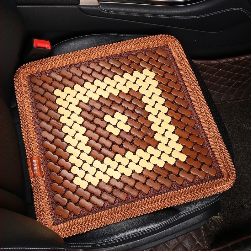 Μαξιλάρι καθίσματος αυτοκινήτου – δροσερό και διαπνέον, από τσιπ μπαμπού, μονοκόμματη κατασκευή, κατάλληλο για αυτοκίνητο και γραφείο