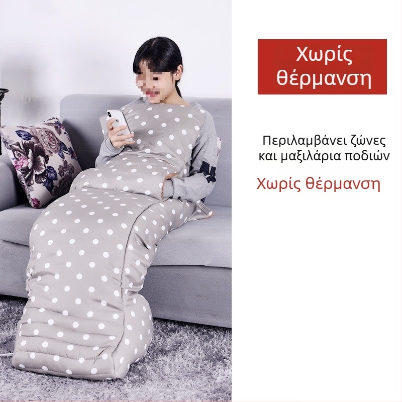 Θερμαινόμενοι πάτοι παντόφλες – USB τροφοδοσία, επάνω μέρος από γούνα και δέρμα, ανδρικά οικιακά παπούτσια