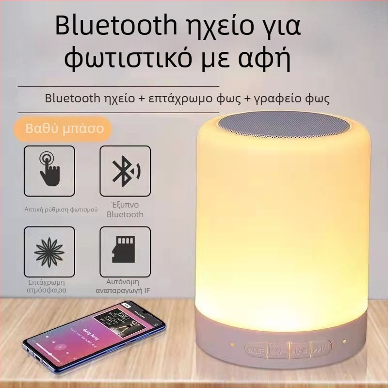 Ηχείος Bluetooth κομοδίνου με LED οθόνη και ξυπνητήρι, 5W ισχύς, Bluetooth 5.0, ενσωματωμένη μπαταρία 800–1000 mAh