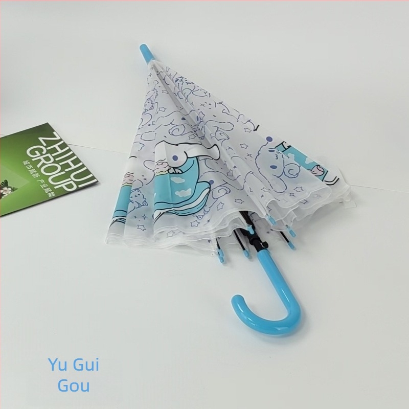 Παιδική ομπρέλα με μακριά λαβή, αυτόματο άνοιγμα, 8 βέργες, ατσάλινος σωλήνας, πλαστικό κάλυμμα 190T
