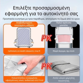 Κάλυμμα αυτοκινήτου, υλικό αλουμινόφυλλο, εγκατάσταση ημι-κάλυψης, καθολική συμβατότητα, στιλ χοντρό και μινιμαλιστικό, βάρος 1,21 kg (Υλικό: αλουμινόφυλλο; Εγκατάσταση: ημι-κάλυψη; Συμβατότητα: καθολική)