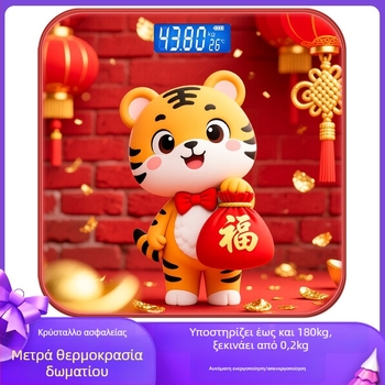 Ηλεκτρονική ζυγαριά, μάρκα Lady, στυλ καρτούν, χαριτωμένο, χωρητικότητα 180 kg, τροφοδοσία USB