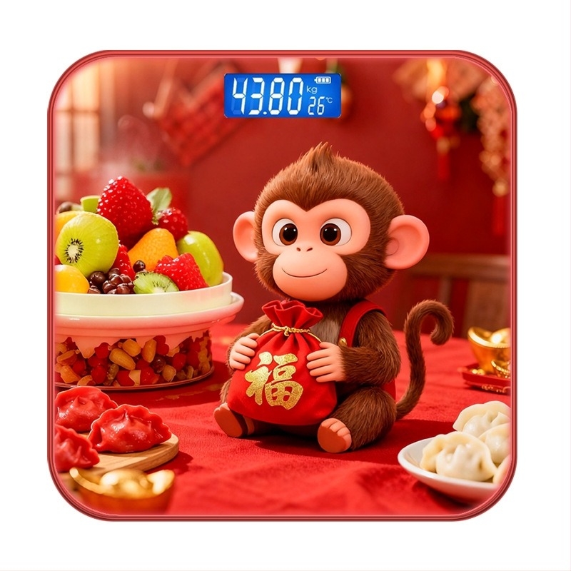 Ηλεκτρονική ζυγαριά, μάρκα Lady, στυλ καρτούν, χαριτωμένο, χωρητικότητα 180 kg, τροφοδοσία USB